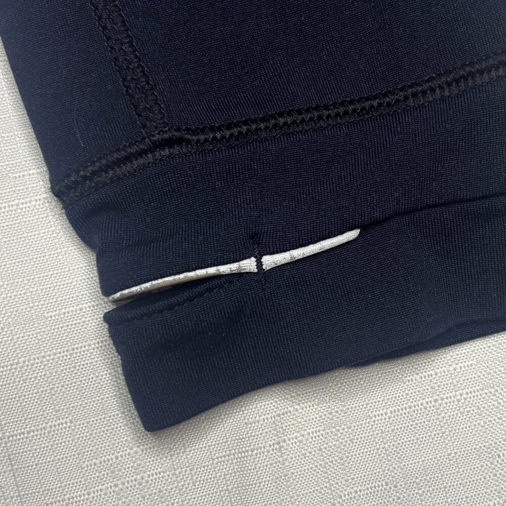 Hollister Men’s Large Navy and Lime Performance Quarter Zip Pullover Sport L - Picture 6 of 6